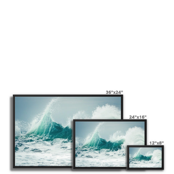 Cornish Waves Framed Canvas