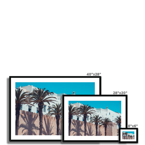 Moroccan Palms  Framed & Mounted Print